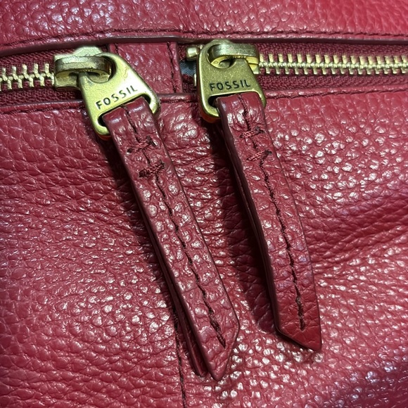 Fossil Elise Crossbody Bag Purse Red EUC - Picture 3 of 14
